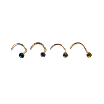316L Jewelled Nostril Studs